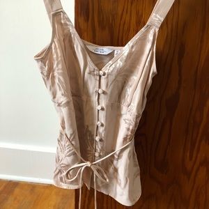 & OTHER STORIES CORSET STYLE PINK TANK TOP 2